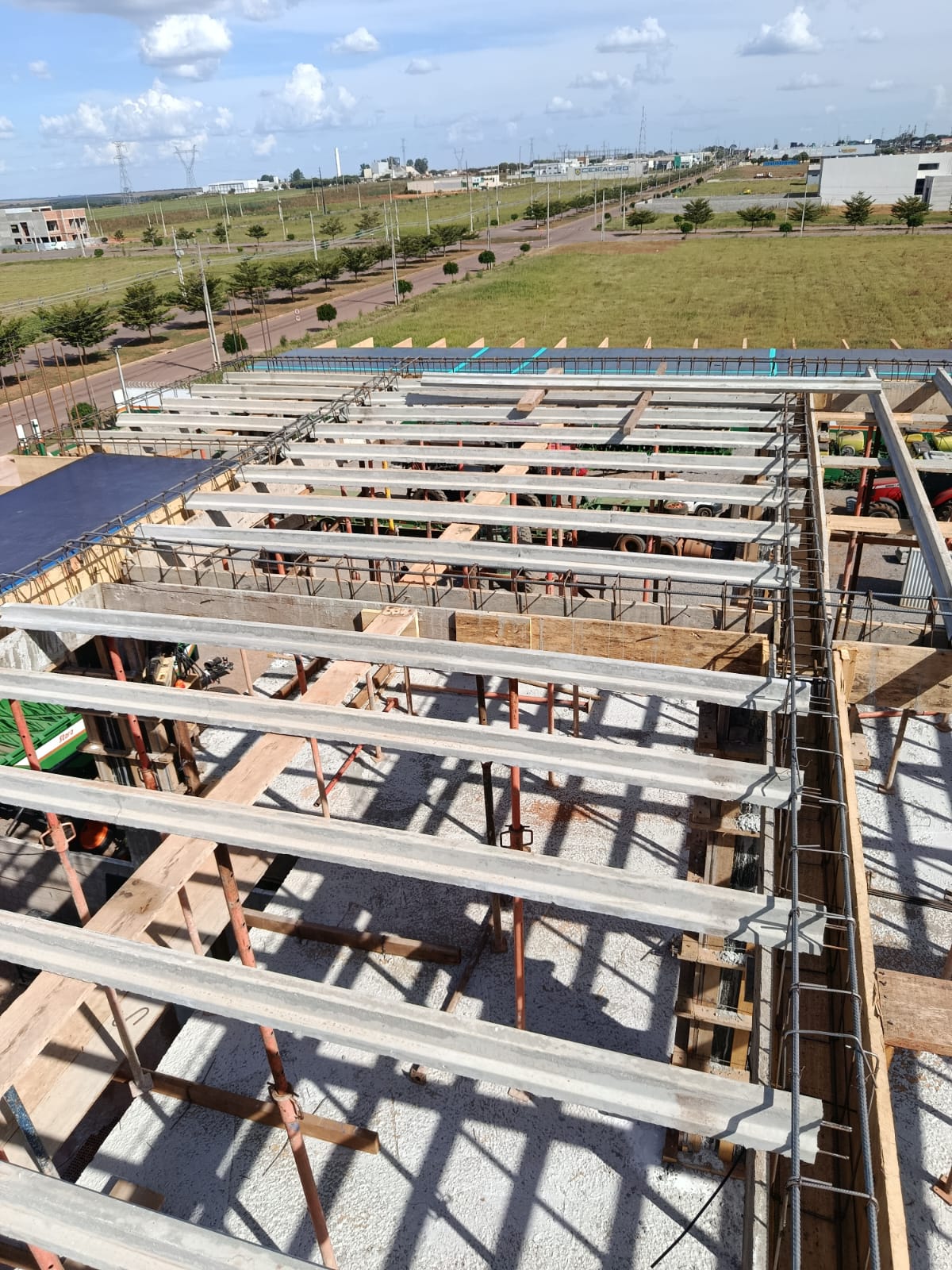 Laje da Concrelaje produzida na fábrica em Nova Mutum-MT